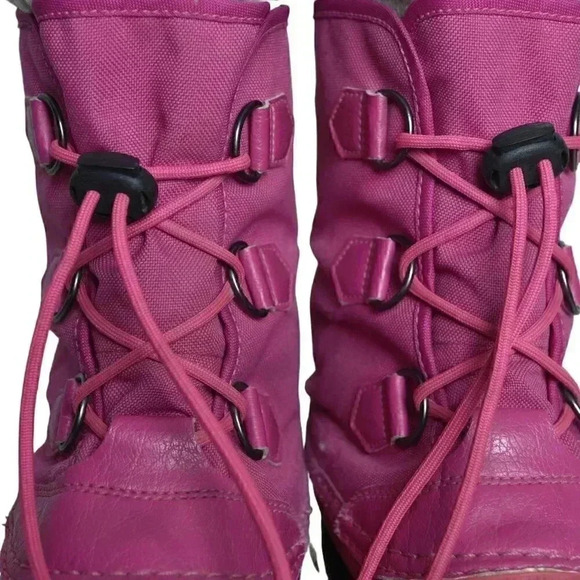 Sorel Yoot Pac Nylon Winter Boots Snow Waterproof Pink  Size 7 - Picture 4 of 13